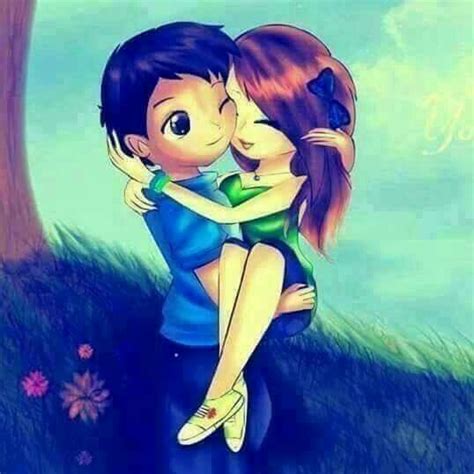 full hd cartoon love dp